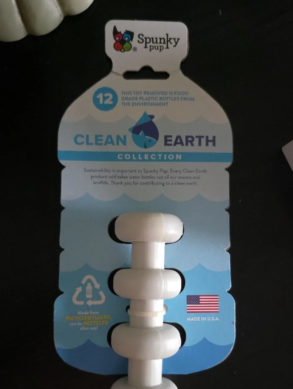 Clean Earth White Bath Toy - Eco-Friendly Kids Bath Accessory